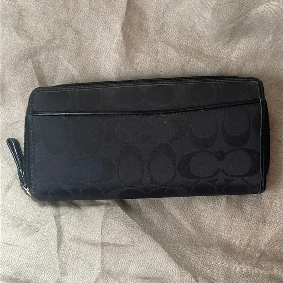 Coach Black and Purple Women's Wallet - Picture 2 of 4